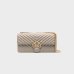 Cумка Pinko Love bag Classic One Chevron через плечо с бронзовой фурнитурой в стеганой коже серый 16x8х27 см 100941A0GKI68Q