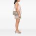 Cумка Pinko Love bag Classic One Chevron через плечо с бронзовой фурнитурой в стеганой коже серый 16x8х27 см 100941A0GKI68Q