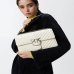Сумка Pinko Classic Love Bag One Chevron через плечо с серебряной фурнитурой в стеганой коже белый 16x8х27 см 100941A0GKZ14O