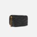 Сумка Pinko Baby Love Bag Puff через плече з бронзовою фурнітурою в чорній стьобаній шкірі 12x7х18 см 101584A1ETZ99Q