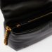 Сумка Pinko Classic Love Bag Click Puff через плече з бронзовою фурнітурою у гладкій шкірі чорна 19x9х26 см 101585A10FZ99B