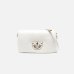 Сумка Pinko Classic Love Bag Click Puff in soft naplak через плечо с бронзовой фурнитурой в гладкой коже белый 19x12х26 см 101585A1J5Z14B