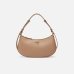 Сумка Pinko Mini Love Bag Half Moon Simply через плечо с бронзовой фурнитурой в гладкой коже бежевый 19x7х26 см 102790A0F1D01Q