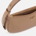 Сумка Pinko Mini Love Bag Half Moon Simply через плечо с бронзовой фурнитурой в гладкой коже бежевый 19x7х26 см 102790A0F1D01Q
