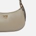 Сумка Pinko Mini Love Bag Half Moon Simply через плечо с бронзовой фурнитурой в гладкой коже серый 19x7х26 см 102790A0F1I68Q