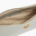 Сумка Pinko Half Moon Mini Fl Vitello Seta через плечо с бронзовой фурнитурой в гладкой коже серо голубой 17x6х25 см 102790A0F1K32Q