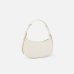 Сумка Pinko Mini Love Bag Half Moon Simply через плече з бронзовою фурнітурою у гладкій шкірі Біла 19x7х26 см 102790A0F1Z14Q