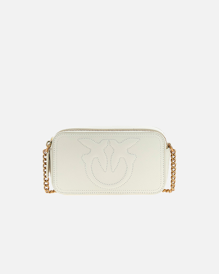Cумка Pinko Tracolla Carrie Camera Case через плечо кожа белый 17.5x6х10 см 103799A1LFZ14Q