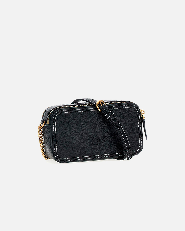 Cумка Pinko Tracolla Carrie Camera Case через плечо кожа черный 17.5x6х10 см 103799A1LFZ99Q
