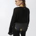 Сумка Pinko Classic Saddle через плечо с бронзовой фурнитурой в гладкой коже черный 18x9х25 см 103830A1ZXZ99Q