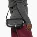 Сумка Pinko Saddle Mini Con Nodi через плече у гладкій шкірі зі срібною фурнітурою чорний 22x7х17 см 103831A1ZX99E