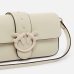 Сумка Pinko Mini Love Bag One Slouchy через плече в гладкій шкірі білий 21x6х13 см 104340A26HZ14B