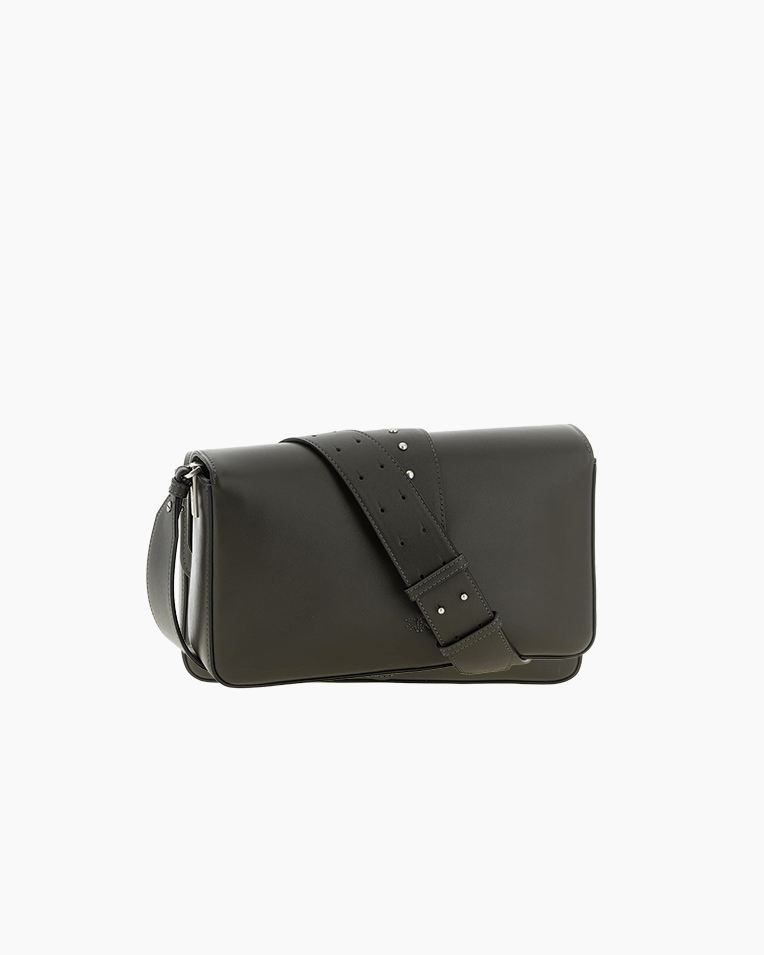 Сумка Pinko Love One Classic Slouchy Fl Vitello Morbido через плечо с серебряной фурнитурой в гладкой коже коричневый 15x7х27 см 104524A0QOK35O