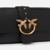 Сумка Pinko Classic Love Bag One Classic Slouchy через плечо с бронзовой фурнитурой в гладкой коже черный 15x7х27 см 104524A0QOZ99Q