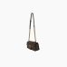 Сумка Pinko Love bag mini chevron-quilted через плечо с бронзовой фурнитурой кожа коричневый 11x5х19 см 104550A2OSL74Q