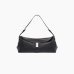 Сумка Pinko Saddle Bag Baguette через плече в гладкій шкірі із срібною фурнітурою чорний 34x12х17 см 105049A1ZXZ99E