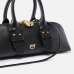 Сумка Pinko Escape Bag Baguette через плечо в гладкой коже с бронзовой фурнитурой черный 28x8х12 см 105334A0QOZ99V