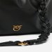 Сумка Pinko Maxi Clutch+Tracolla Sp через плечо в гладкой коже с бронзовой фурнитурой черный 36x8х24 см 105825A0QOZ99Q