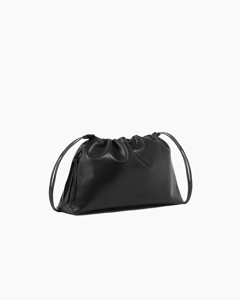 Сумка Pinko Maxi Clutch+Tracolla Sp через плечо в гладкой коже с бронзовой фурнитурой черный 36x8х24 см 105825A0QOZ99Q