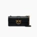Сумка Pinko Love One Classic st. Cl Vitello Seta через плечо с бронзовой фурнитурой в гладкой коже черный 15x7х27 см 105857A0F1Z99Q