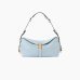 Сумка Pinko Saddle Horizontal Mini Suede через плечо замша голубой 18x10х28 см 105895A0F6E37Q