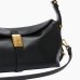 Сумка Pinko Saddle Mini Bag In Pelle через плечо в гладкой коже с бронзовой фурнитурой черный 23x10х17 см 105895A1ZXZ99Q