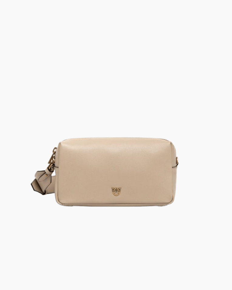 Сумка Pinko Shoulder Horizontal Vitello Morbido через плечо, клатч кожа бежевый 13x8х25 см 106062A0QOC50Q