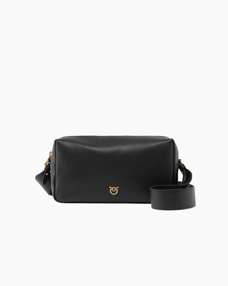 Сумка Pinko Shoulder Horizontal Vitello Morbido через плечо, клатч кожа чорный 13x8х25 см 106062A0QOZ99Q