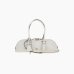 Сумка Pinko Bowling Horizontal Big Vitello Morbido через плечо кожа с бронзовой фурнітурой белый 13x7х29 см 106169A0QOZ14Q