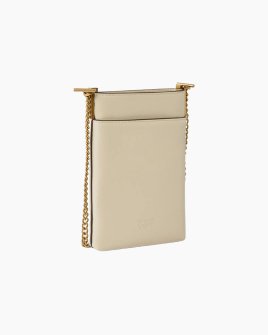 Сумка для телефона Pinko Phone Case Vitello Morbido молочный 11x1.5х18 см 106403A0QOZ14Q
