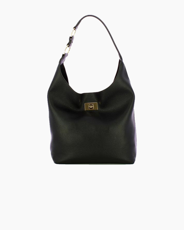 Сумка Ermanno Firenze Hobo Benjamin, через плечо черный 29x15х32 см 12402267