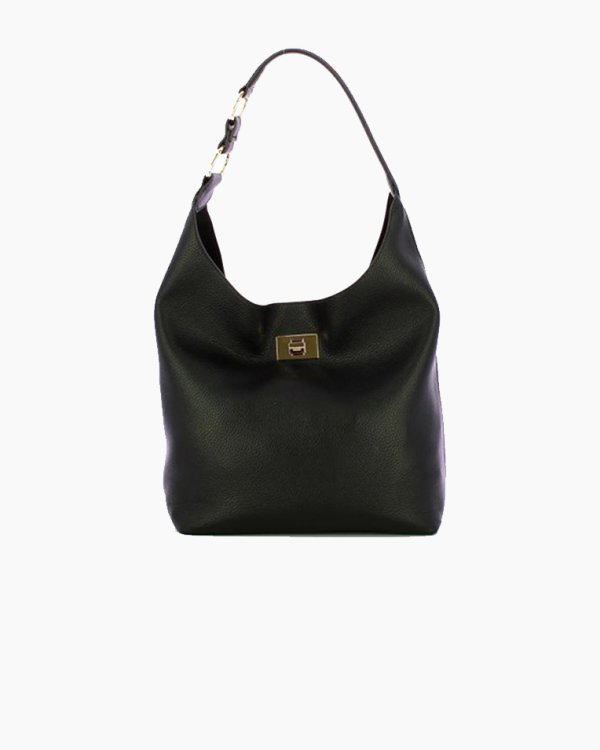 Сумка Ermanno Firenze Hobo Benjamin, через плечо черный 29x15х32 см 12402267