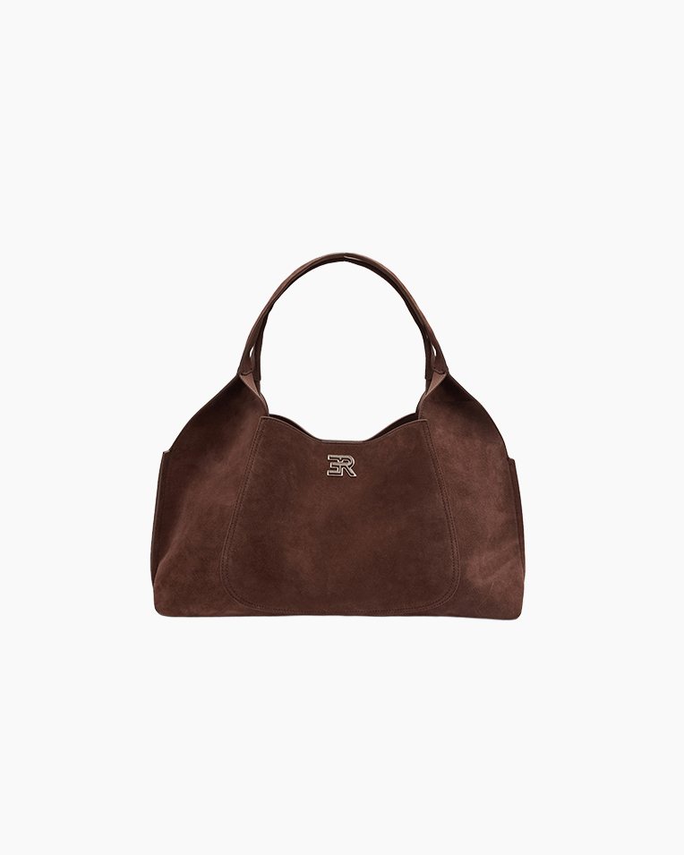 Сумка жіноча Ermanno Firenze Tote Candy Medium тоут замша коричневий 43x13х30 см 12402305
