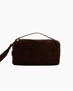 Сумка жіноча Ermanno Frienze Single Zip хобо замша коричневий 28х15х12 см 12402315