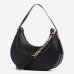 Сумка Twinset Hobo bag with Oval T, через плечо с золотой фурнитурой черный 27x6х26 см 241TB7066