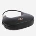 Сумка Twinset Hobo bag with Oval T, через плечо с золотой фурнитурой черный 27x6х26 см 241TB7066
