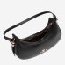 Сумка Twinset Hobo bag with Oval T, через плечо с золотой фурнитурой черный 27x6х26 см 241TB7066