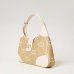 Сумка Twinset Palermo hobo bag with Oval T embroidery, через плечо полиамид бежевый 39x7х27 см 241TB7212 