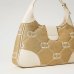 Сумка Twinset Palermo hobo bag with Oval T embroidery, через плечо полиамид бежевый 39x7х27 см 241TB7212 