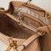 Сумка Twinset Florence shopper with bamboo handles, через плече з бамбуковими ручками з екошкіри коричнева 35x11х24 см 241TB7240