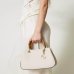 Сумка Twinset Florence shopper with bamboo handles, через плечо с бамбуковыми ручками из экокожи белая 35x11х24 см 241TB7241
