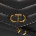 Сумка Twinset Dreamy leather shoulder bag, через плечо с золотой фурнитурой кожа черный 26x9х20 см 241TB7340-Nero