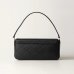 Сумка Twinset Shoulder bag with flap and Oval T, через плечо с золотой фурнитурой черная 25x6х15 см 242TB7252