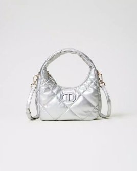 Сумка Twinset Palermo hobo bag with Oval T embroidery, бежевий через плече 22x5,5х13 см 242TB7352 Сумка Twinset Palermo hobo bag with Oval T embroidery, бежевий через плече 22x5,5х13 см 242TB7352