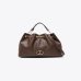 Сумка Twinset с логотипом Oval T, с ручками через плече коричневый 33x14х24 см 242TD8232