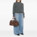 Сумка Twinset с логотипом Oval T, с ручками через плече коричневый 33x14х24 см 242TD8232