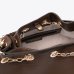 Сумка Twinset с логотипом Oval T, с ручками через плече коричневый 33x14х24 см 242TD8232