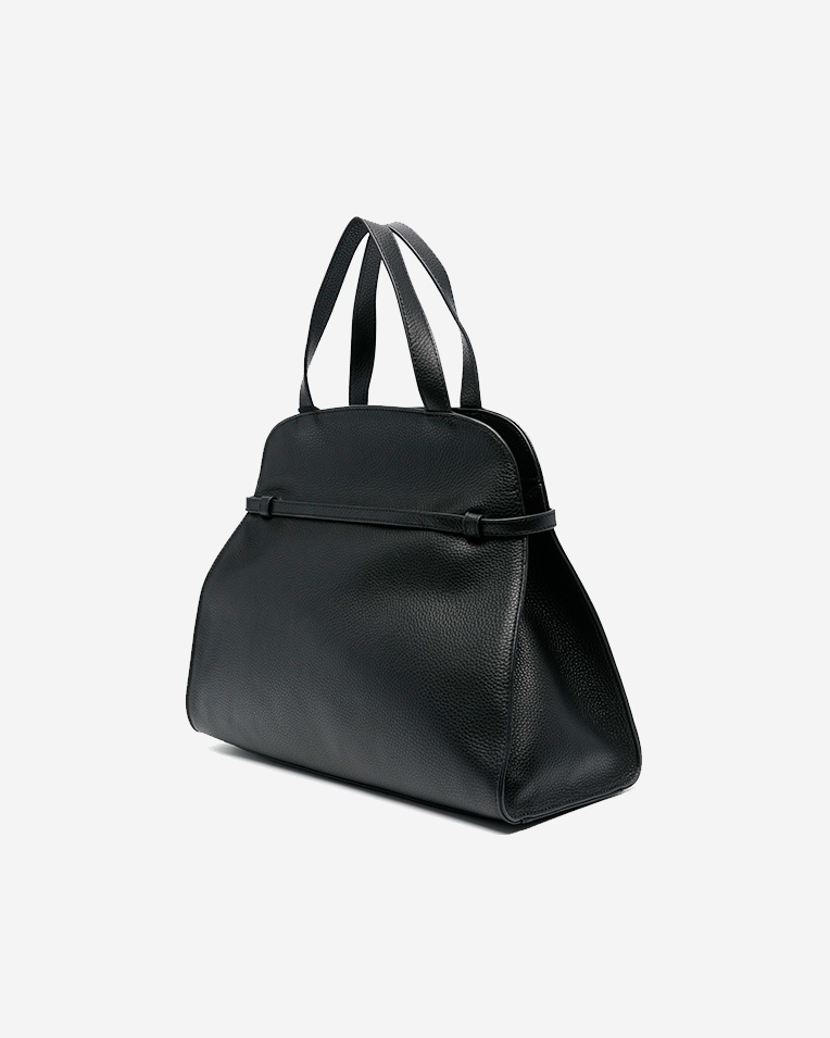 Сумка Twinset Farfetch, тоут з логотипом чорний шкіра 35x14х16 см 242TD8371