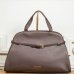 Сумка Twinset Farfetch, через плечо с логотипом кожа коричневый 35x14х16 см 242TD8372