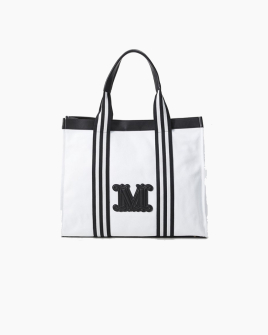 Сумка Max Mara Donna пляжная сумка текстиль белый 40x14x48 см 2516511019 001